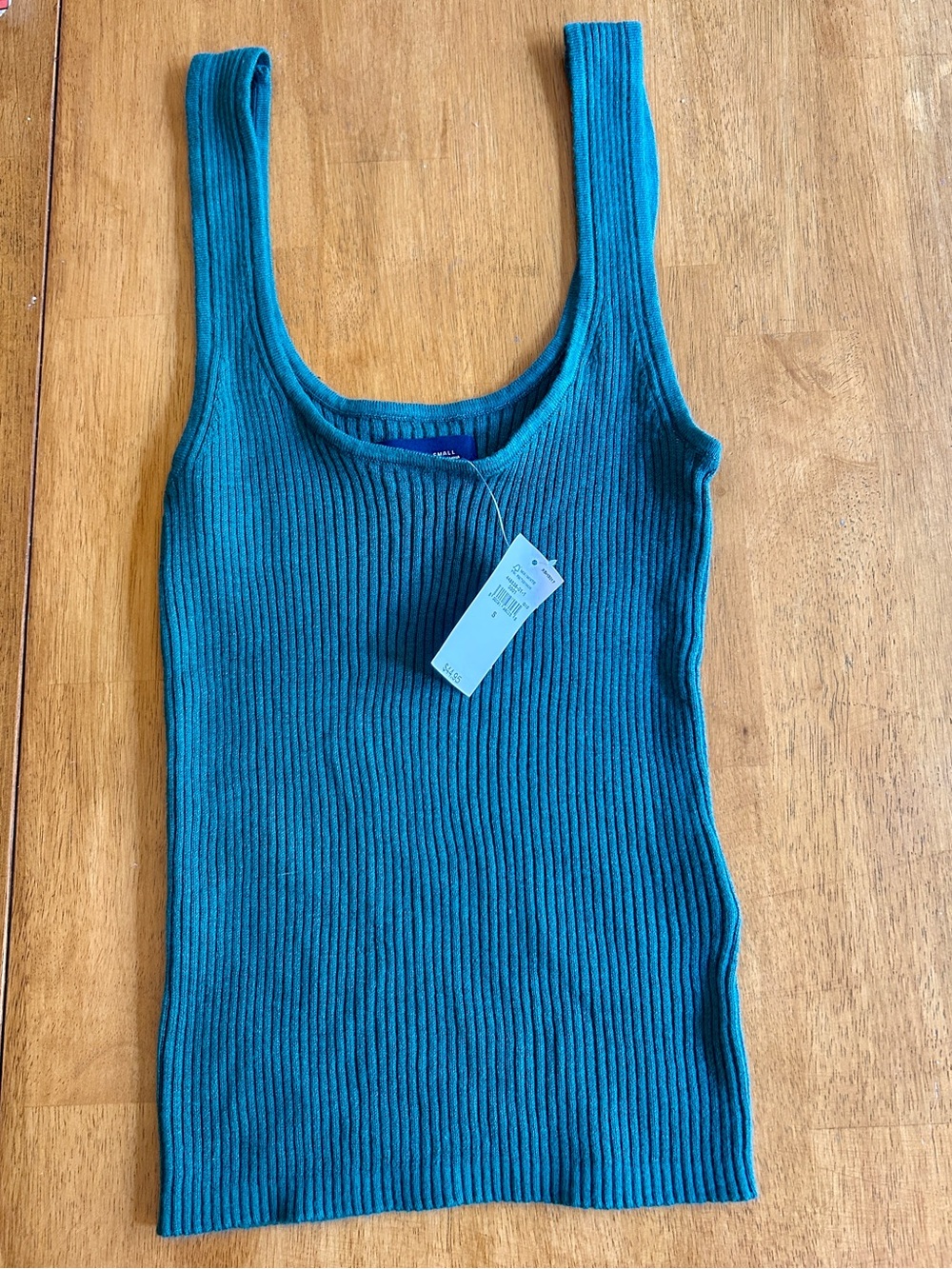 GAP ribbed knit tank in green NWT